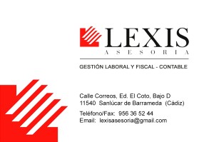 TARJETAS VISITAS LEXIS ASESORIA REVERSO